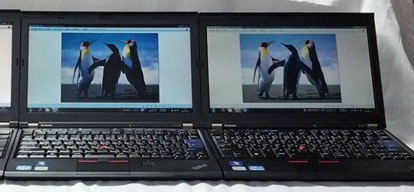 ThinkPad X220 TN vs IPS 液晶比較