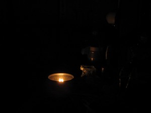 震災当日の夜