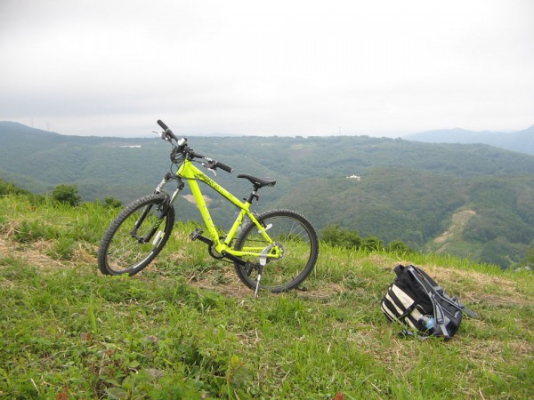 山を登っている最中