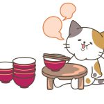 エサを沢山食べてお腹いっぱいのネコ