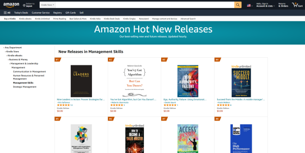 Amazon Hot New Releases in Management Skills
